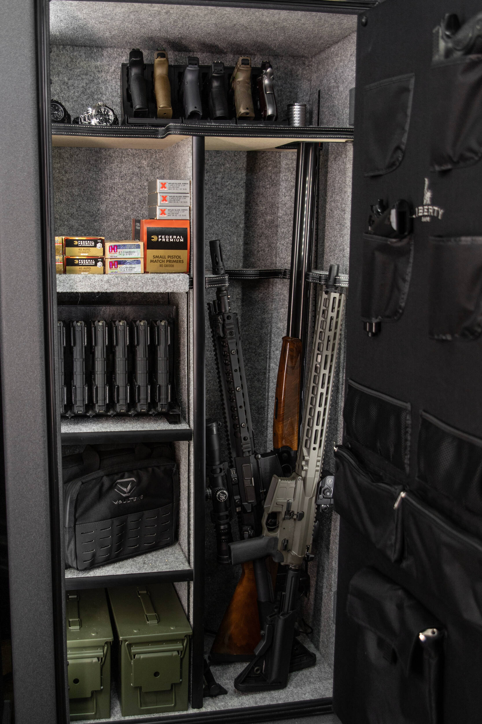 Adjustable Hooks Gun Pistol Rifle Rack Safe Locker Storage Organizer Space Saver 